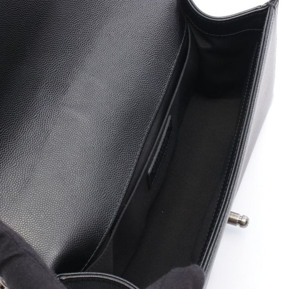 Chanel Shoulder Bag Boy Chanel A67086 Black Caviar Skin (grained Calf) Boy - Picture 3 of 7